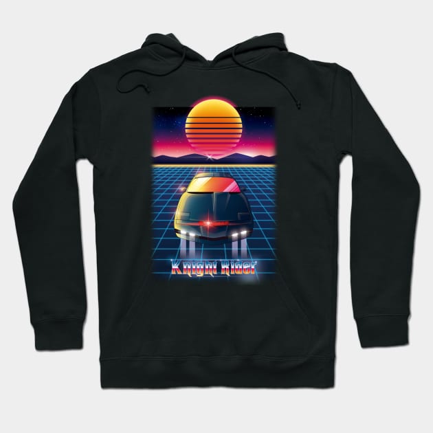 Knight Rider 80's Hoodie by Chiisa